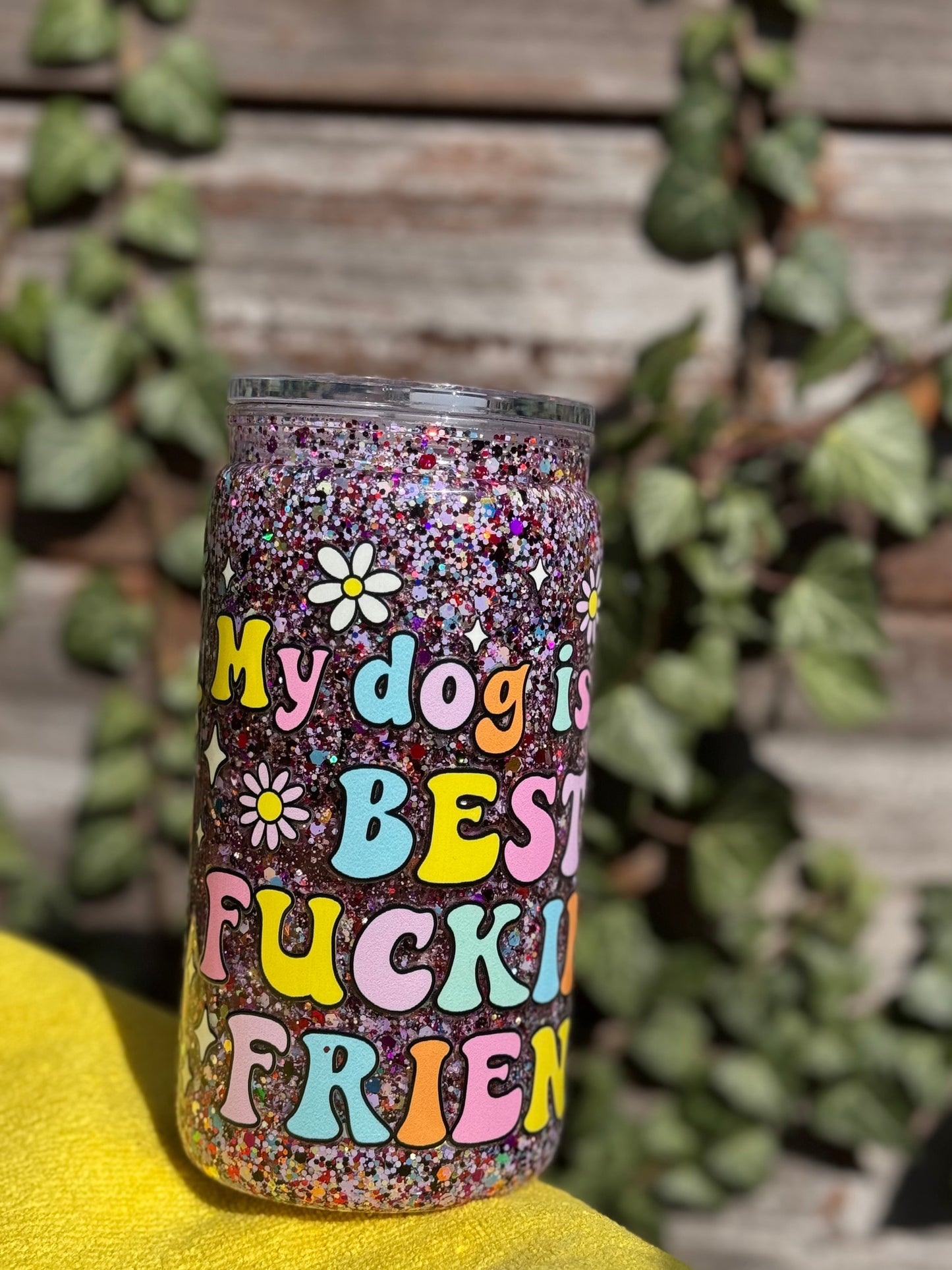 My dog is my best ******* friend 16oz snow globe