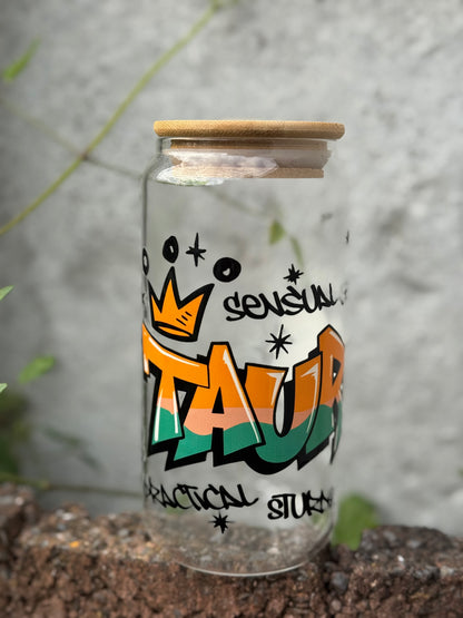 Taurus Glass Tumbler
