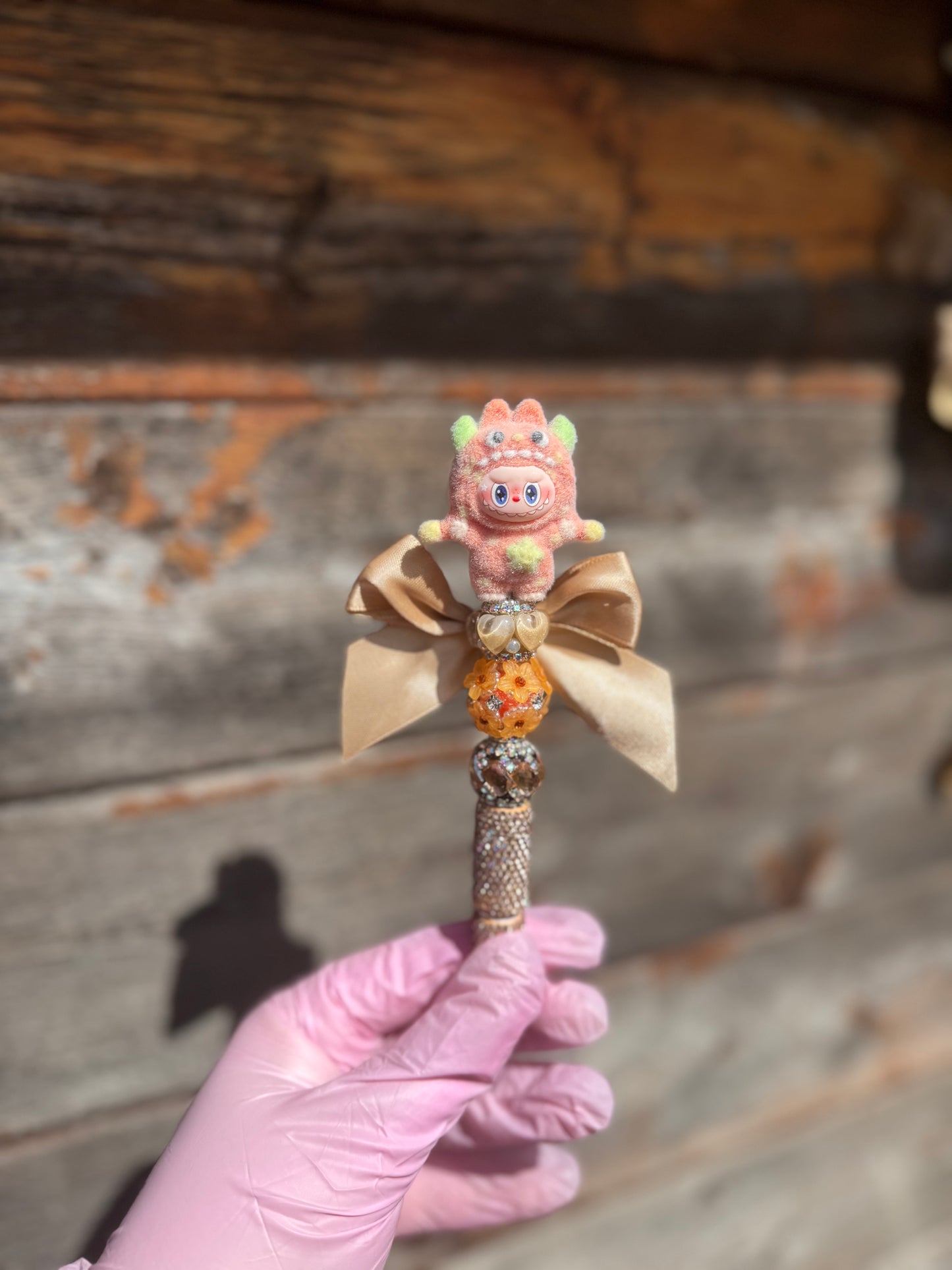 Labubu Rhinestone Beaded Pen 🤎🎀