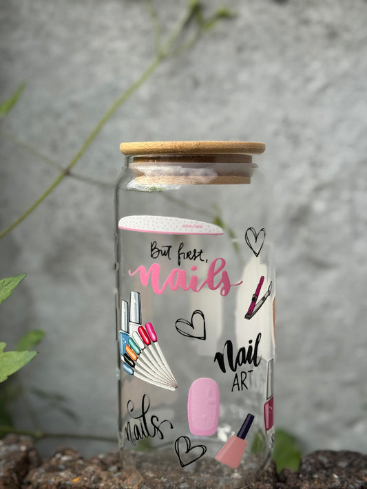 Nail Artist Glass Tumbler