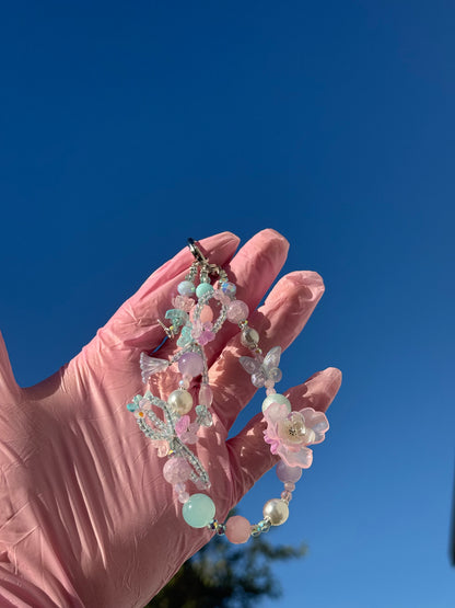 Pastel Dreams Beaded Keychain and bag charm 🎀